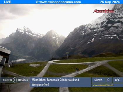 Grindelwald: Männlichen, Blick zur Jungfrau