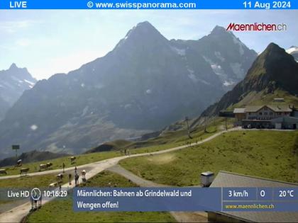 Grindelwald: Männlichen, Blick zur Jungfrau