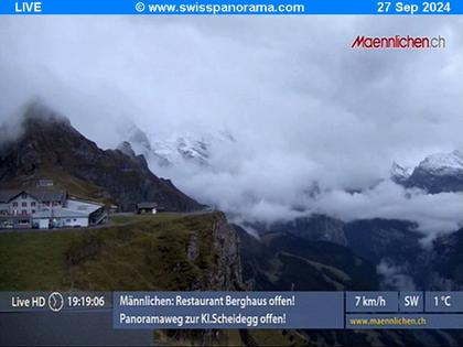 Grindelwald: Männlichen, Blick zur Jungfrau