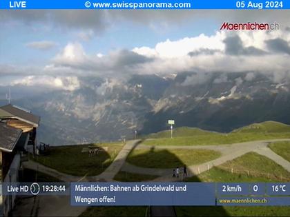 Grindelwald: Männlichen, Blick zur Jungfrau