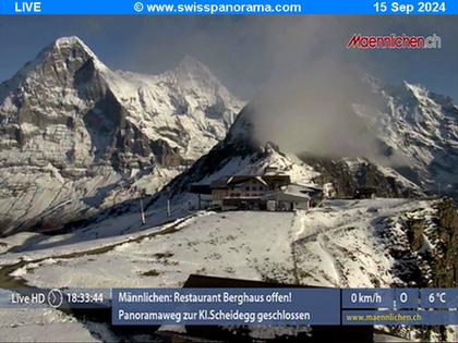 Grindelwald: Männlichen, Blick zur Jungfrau