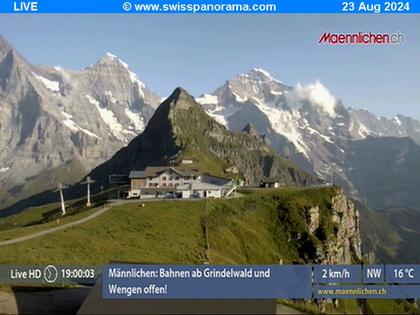 Grindelwald: Männlichen, Blick zur Jungfrau