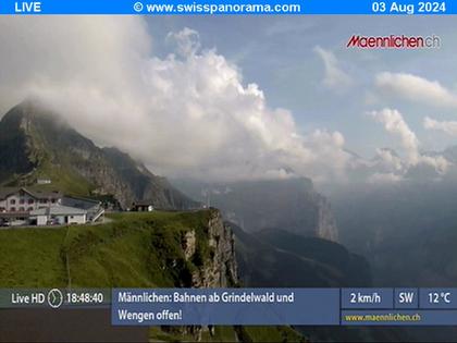 Grindelwald: Männlichen, Blick zur Jungfrau