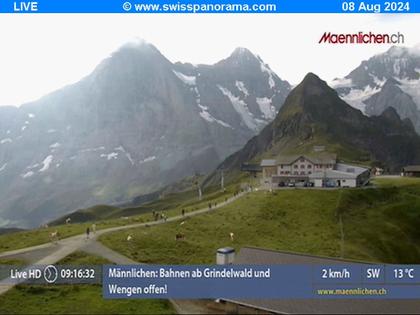 Grindelwald: Männlichen, Blick zur Jungfrau