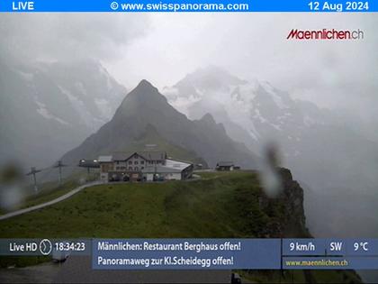 Grindelwald: Männlichen, Blick zur Jungfrau