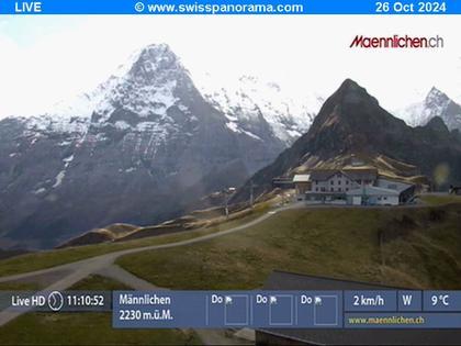 Grindelwald: Männlichen, Blick zur Jungfrau