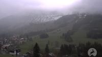 Bad Hindelang: Kinderhotel Oberjoch - Webcam 1 - Ausblick vom Kinderhotel Oberjoch aufs Skigebiet am Iseler (1876 Meter) - Current