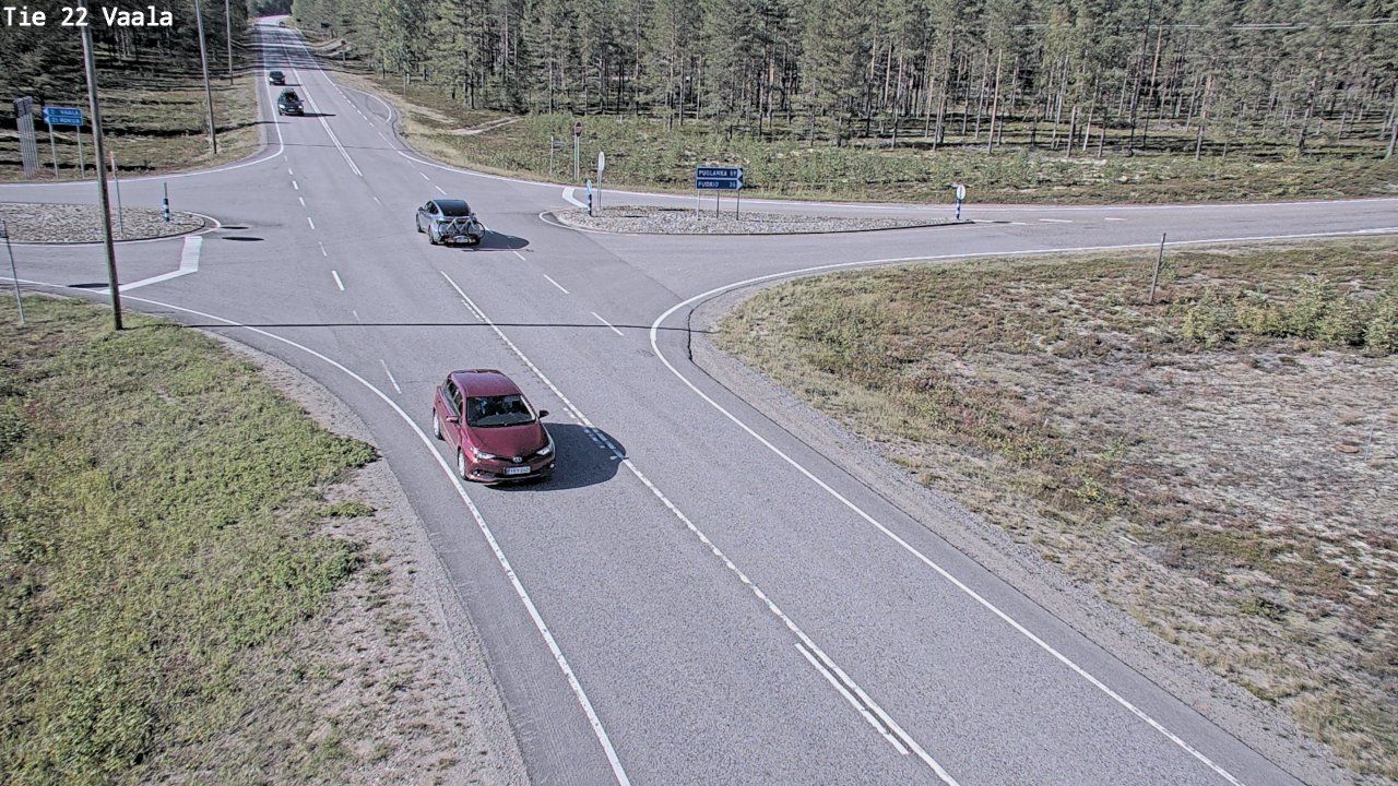 Traffic Cam Vaala: Tie - Ouluun