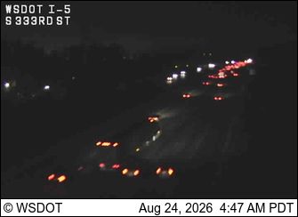 Traffic Cam Federal Way: I-5 at MP 143: S 333rd St