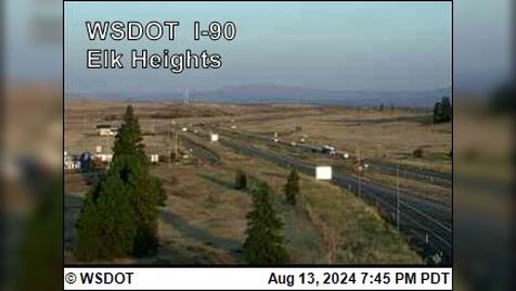 Traffic Cam Cle Elum: I-90 at MP 93.6: Elk Heights