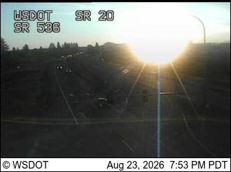 Traffic Cam Anacortes: SR 20 at MP 55: SR 536 Interchange