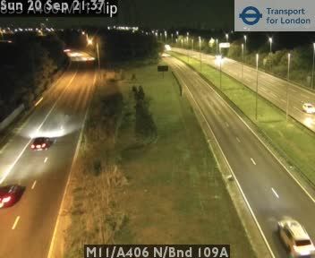 Traffic Cam London Borough of Haringey: M11/A406 N/Bnd 109A