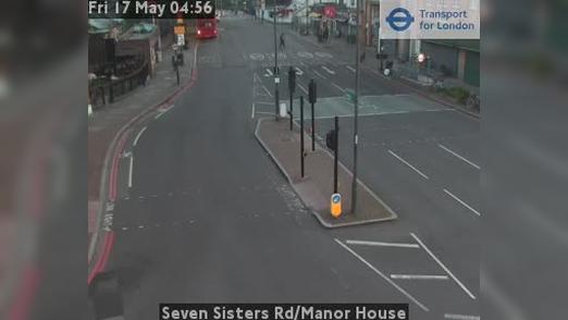 Traffic Cam London Borough of Haringey: Seven Sisters Rd/Manor House