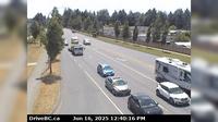 Last daylight view from Sandwick › South: Intersection of Ryan Rd & Lerwick Rd in Courtenay, looking south