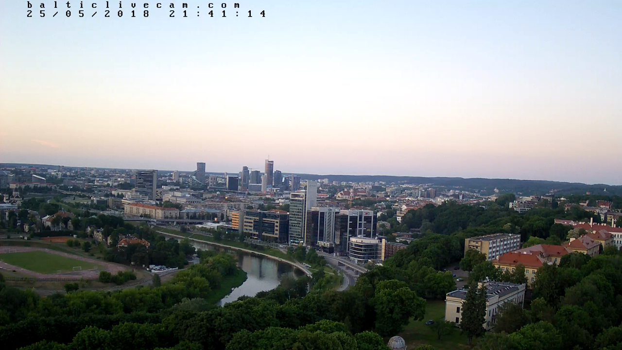 Traffic Cam Vilnius: City skyline