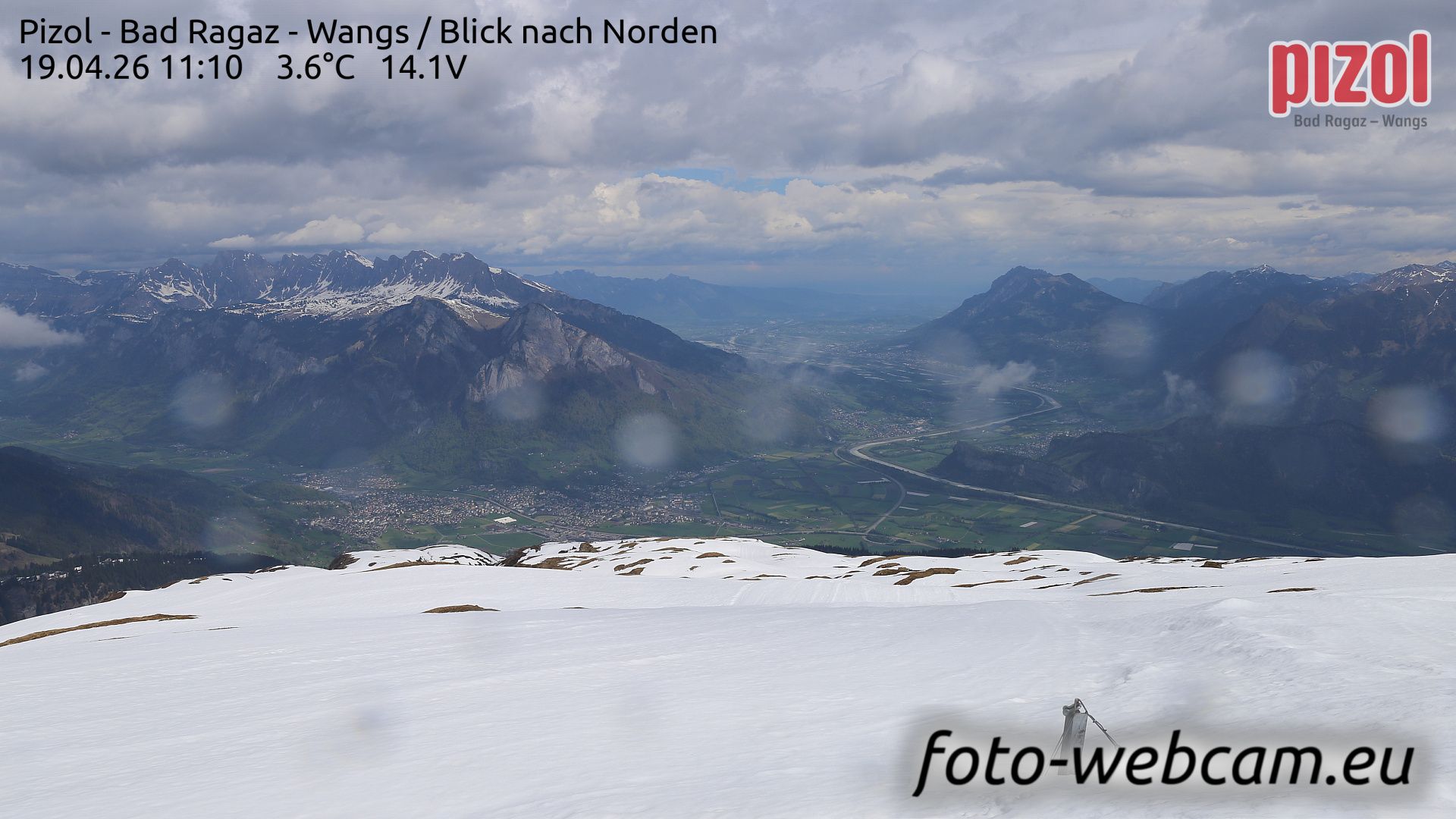 Pfäfers: Pizol - Bad Ragaz - Wangs - Blick nach Norden
