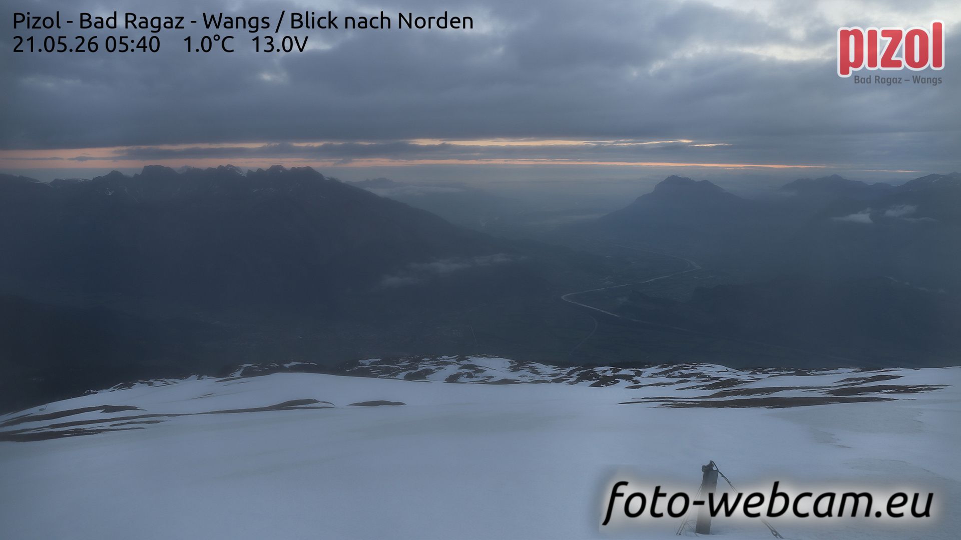 Pfäfers: Pizol - Bad Ragaz - Wangs - Blick nach Norden