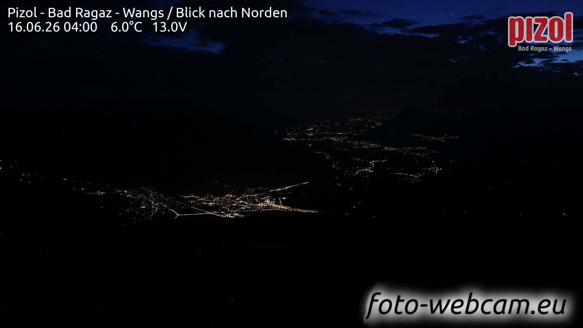 Pfäfers: Pizol - Bad Ragaz - Wangs - Blick nach Norden
