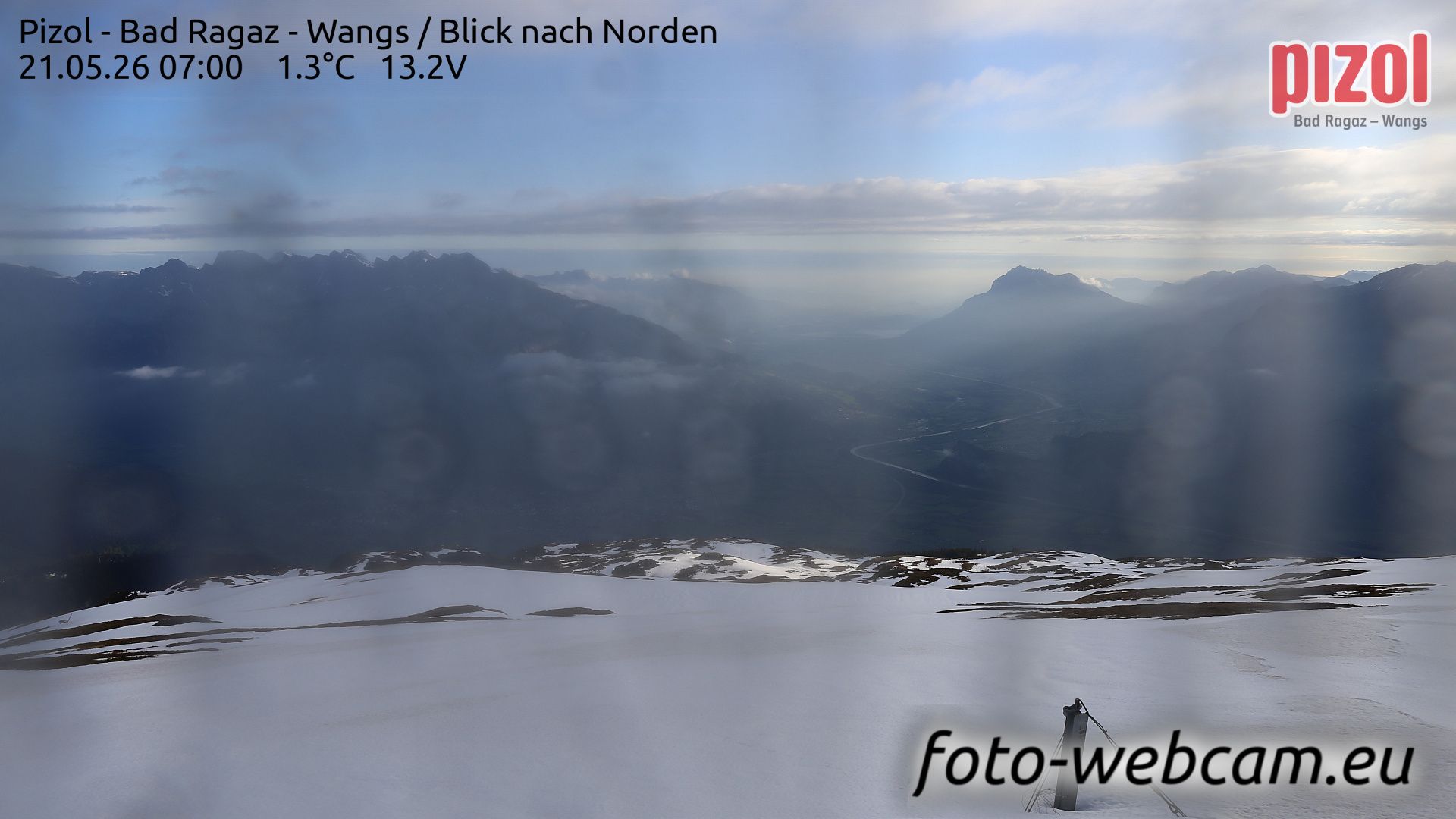 Pfäfers: Pizol - Bad Ragaz - Wangs - Blick nach Norden