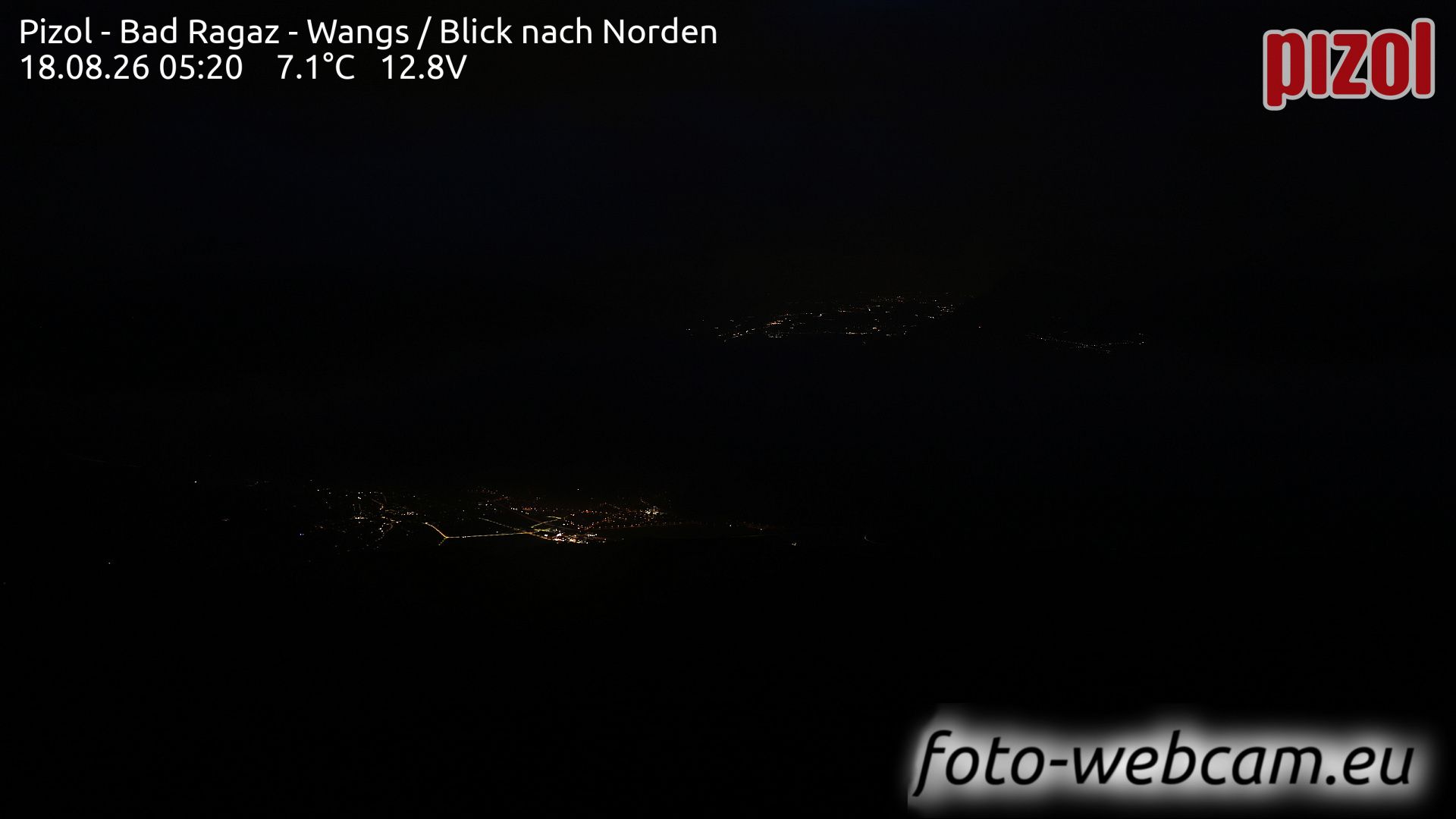 Pfäfers: Pizol - Bad Ragaz - Wangs - Blick nach Norden