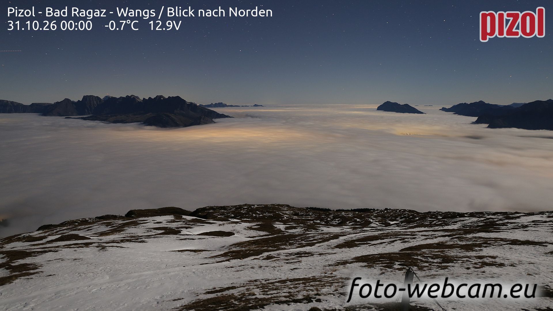 Pfäfers › Norden: Pizol - Bad Ragaz - Wangs - Blick nach Norden