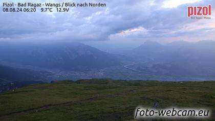 Pfäfers: Pizol - Bad Ragaz - Wangs - Blick nach Norden