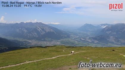 Pfäfers: Pizol - Bad Ragaz - Wangs - Blick nach Norden