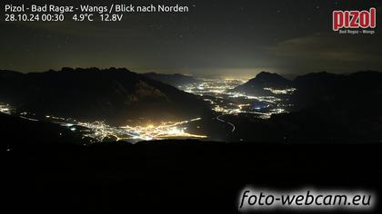 Pfäfers: Pizol - Bad Ragaz - Wangs - Blick nach Norden