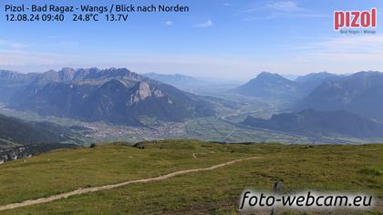 Pfäfers: Pizol - Bad Ragaz - Wangs - Blick nach Norden