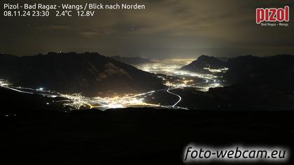 Pfäfers: Pizol - Bad Ragaz - Wangs - Blick nach Norden