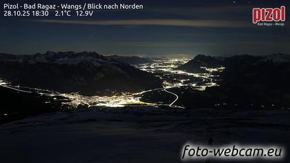 Pfäfers: Pizol - Bad Ragaz - Wangs - Blick nach Norden