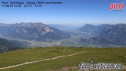 Pfäfers: Pizol - Bad Ragaz - Wangs - Blick nach Norden