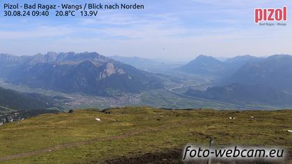 Pfäfers: Pizol - Bad Ragaz - Wangs - Blick nach Norden