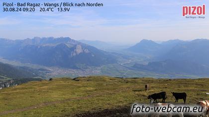 Pfäfers: Pizol - Bad Ragaz - Wangs - Blick nach Norden