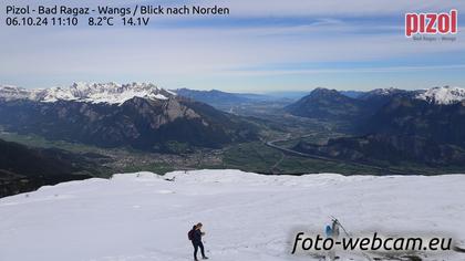 Pfäfers: Pizol - Bad Ragaz - Wangs - Blick nach Norden