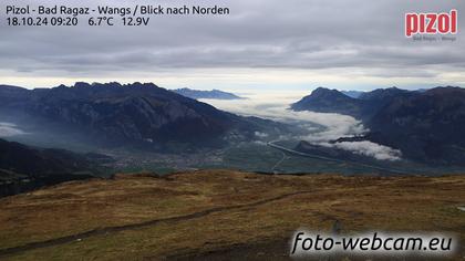 Pfäfers: Pizol - Bad Ragaz - Wangs - Blick nach Norden