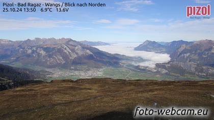 Pfäfers: Pizol - Bad Ragaz - Wangs - Blick nach Norden