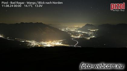 Pfäfers: Pizol - Bad Ragaz - Wangs - Blick nach Norden