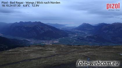 Pfäfers: Pizol - Bad Ragaz - Wangs - Blick nach Norden