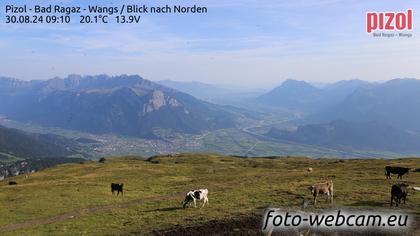 Pfäfers: Pizol - Bad Ragaz - Wangs - Blick nach Norden