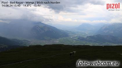 Pfäfers: Pizol - Bad Ragaz - Wangs - Blick nach Norden