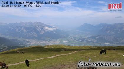 Pfäfers: Pizol - Bad Ragaz - Wangs - Blick nach Norden