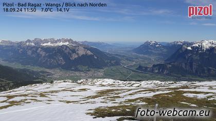 Pfäfers: Pizol - Bad Ragaz - Wangs - Blick nach Norden