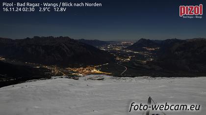 Pfäfers: Pizol - Bad Ragaz - Wangs - Blick nach Norden