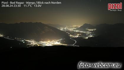 Pfäfers: Pizol - Bad Ragaz - Wangs - Blick nach Norden