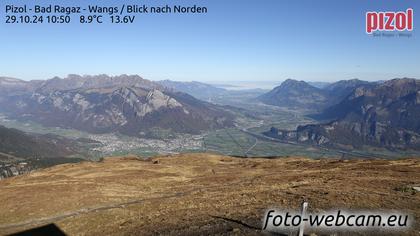 Pfäfers: Pizol - Bad Ragaz - Wangs - Blick nach Norden