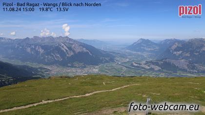 Pfäfers: Pizol - Bad Ragaz - Wangs - Blick nach Norden