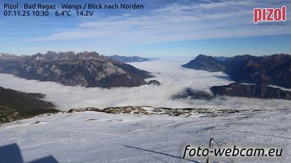 Pfäfers: Pizol - Bad Ragaz - Wangs - Blick nach Norden