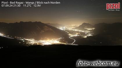 Pfäfers: Pizol - Bad Ragaz - Wangs - Blick nach Norden