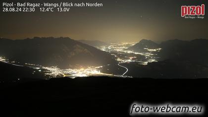 Pfäfers: Pizol - Bad Ragaz - Wangs - Blick nach Norden